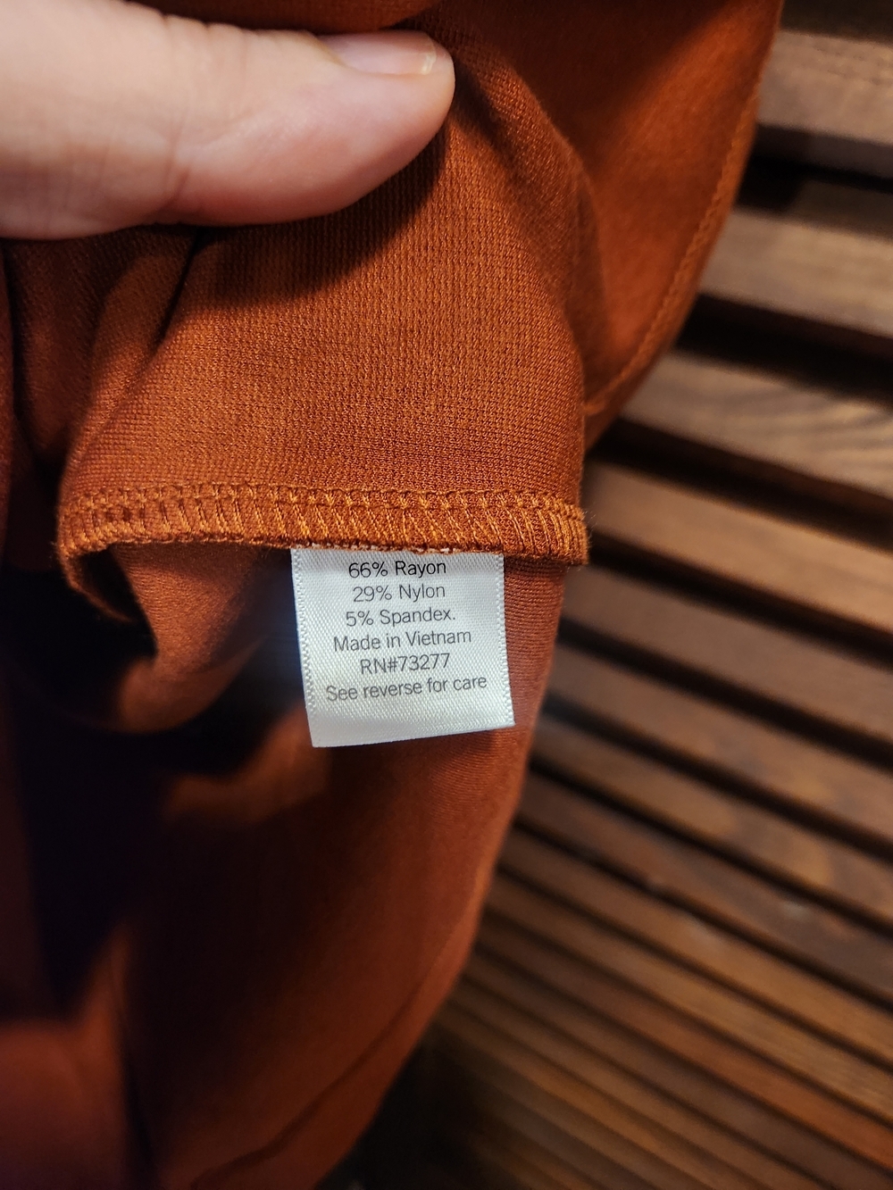 Nine West Rust Orange Pencil Skirt - Picture 4 of 5